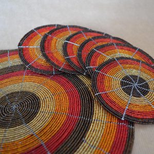 African Bead Placemat Set